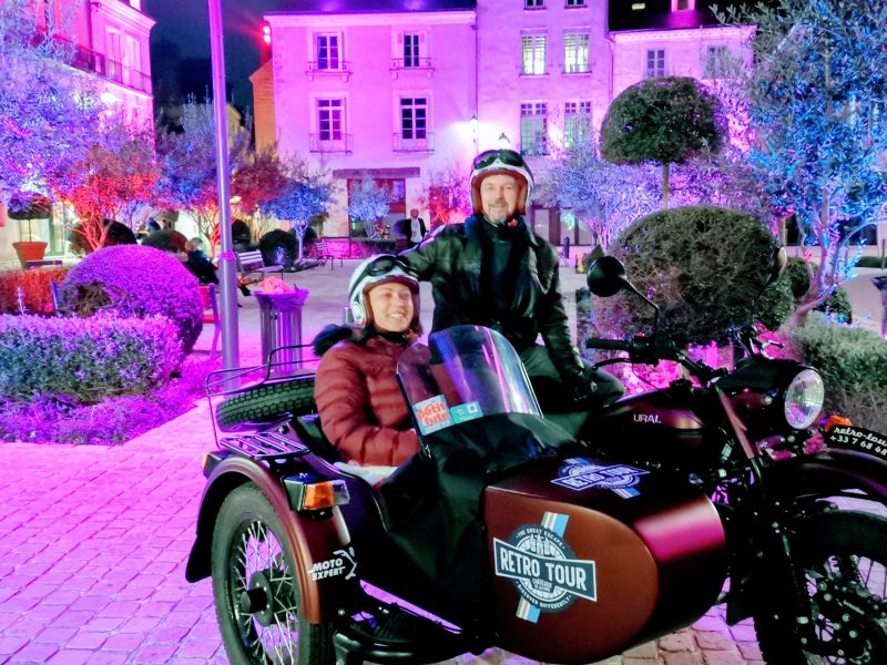 Escapade nocturne en side-car à Tours